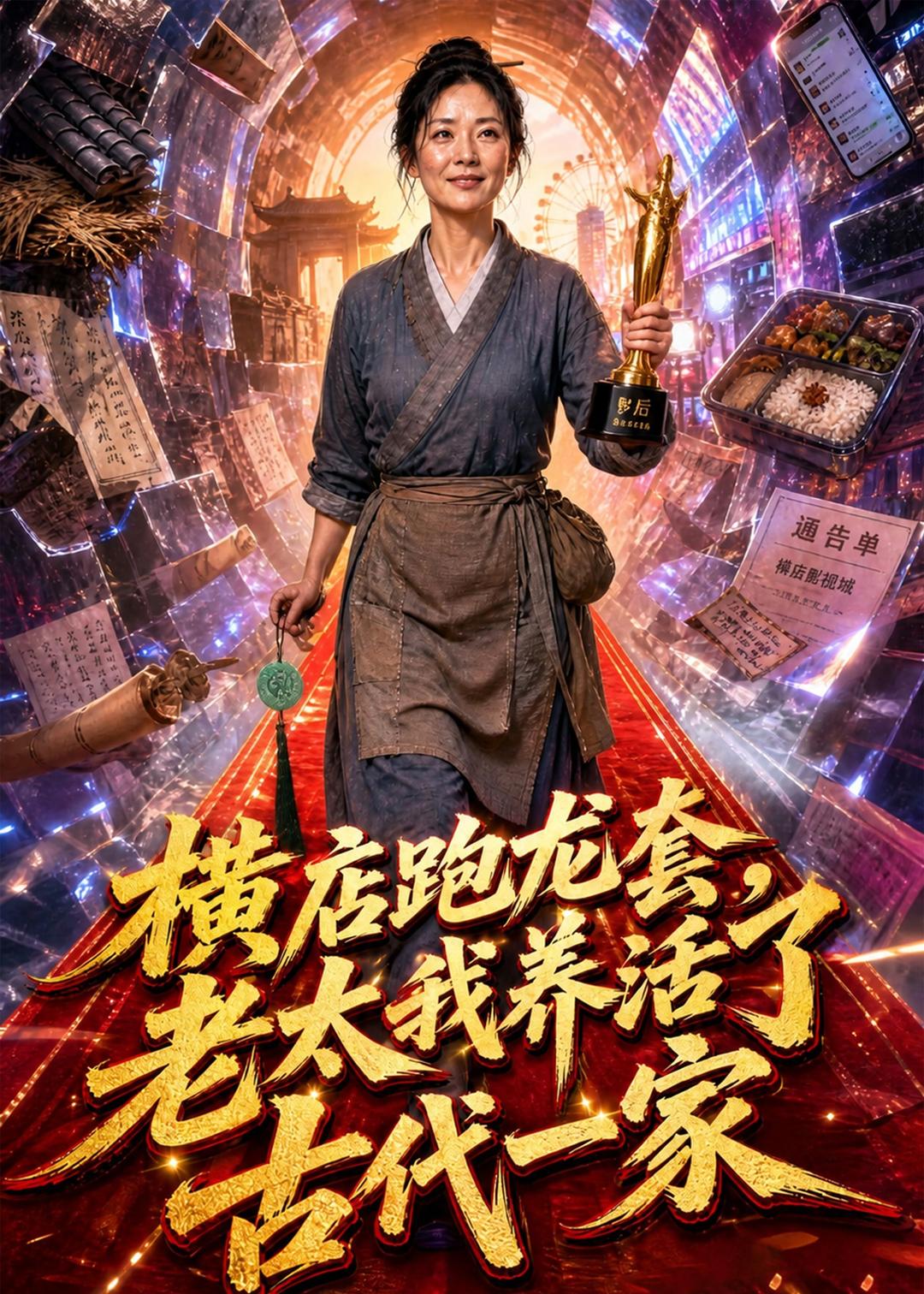 横店跑龙套,老太我养活了古代一家